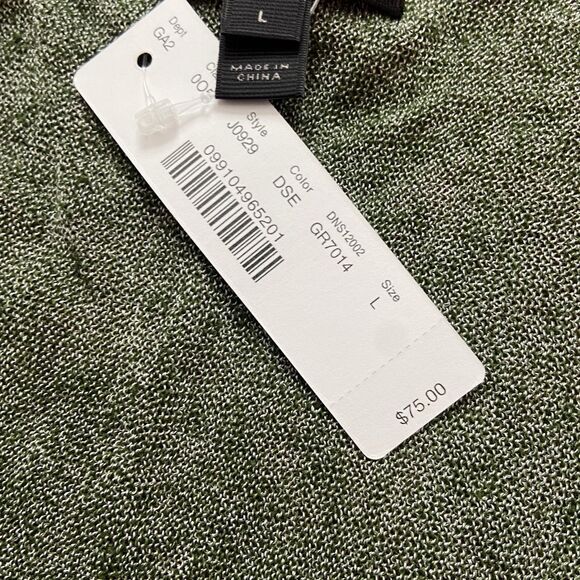 J. Crew Linen Blend Wrapped Cardigan Sweater Green Size Large - Picture 6 of 12